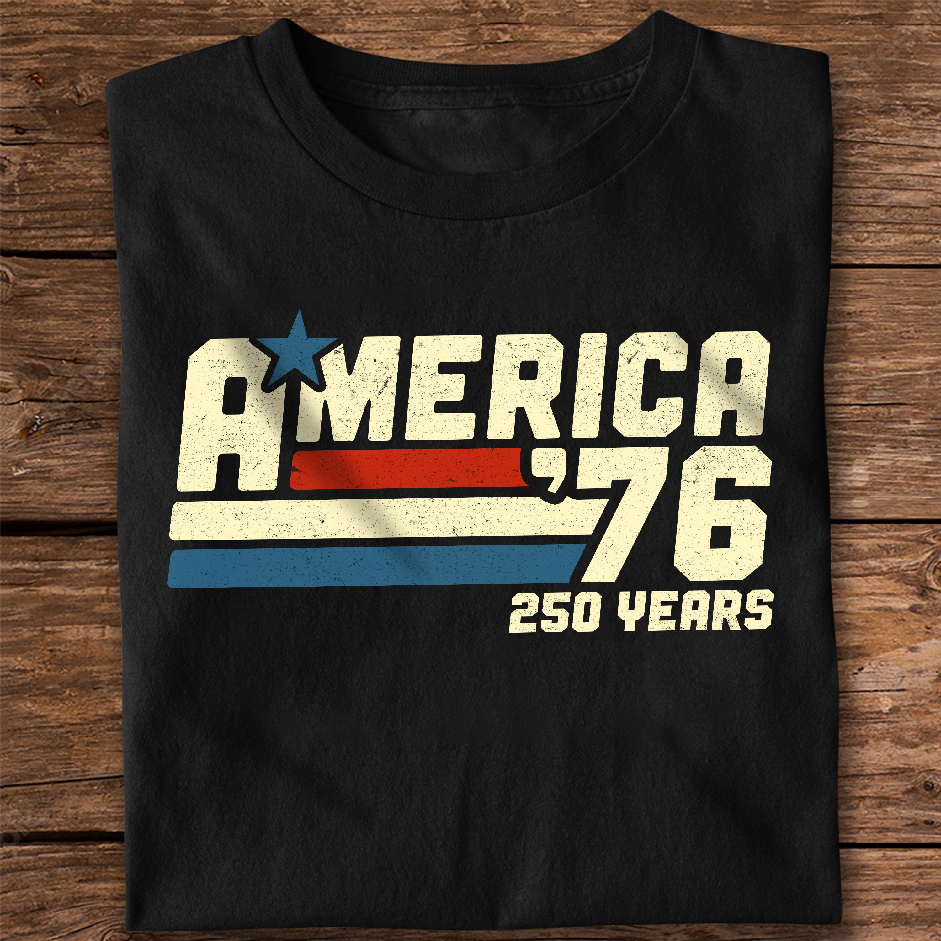 Patriotic 250 Years Vintage T-Shirt Custom Name Gift HN590 - Tshirt GradoCreations