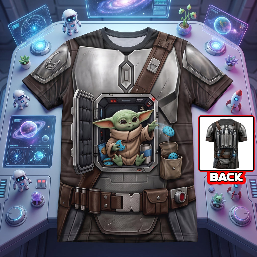 Personalized 3D T-Shirt with Space Warrior Design for Him - Gift Idea for Movie Fans AOP Tshirt GradoCreations