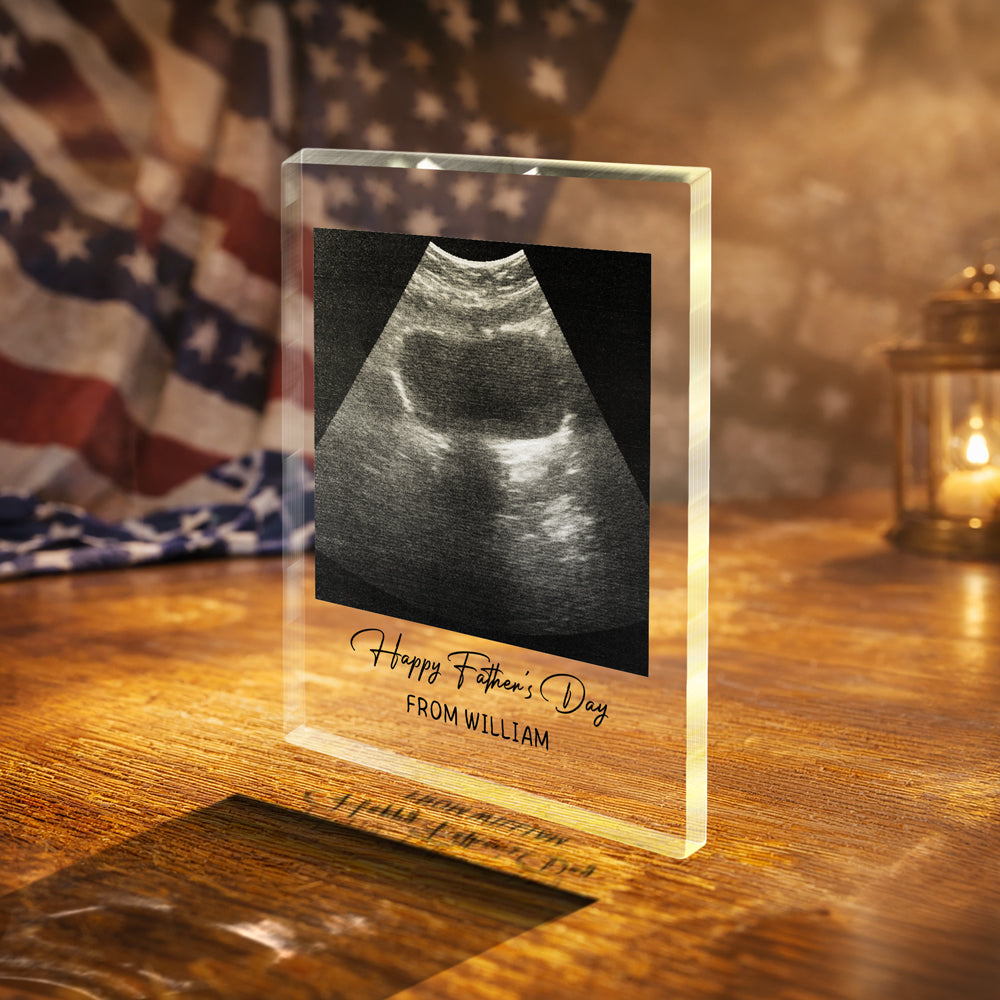 Personalized Acrylic Photo Plaque Custom Gift for Dad Father's Day Decoration HN590 - Acrylic Block Plaque GradoCreations