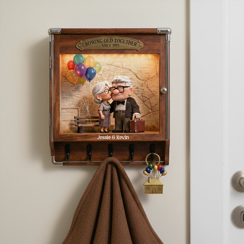 Personalized Hanging Rack for Couples | Unique Movie Gift