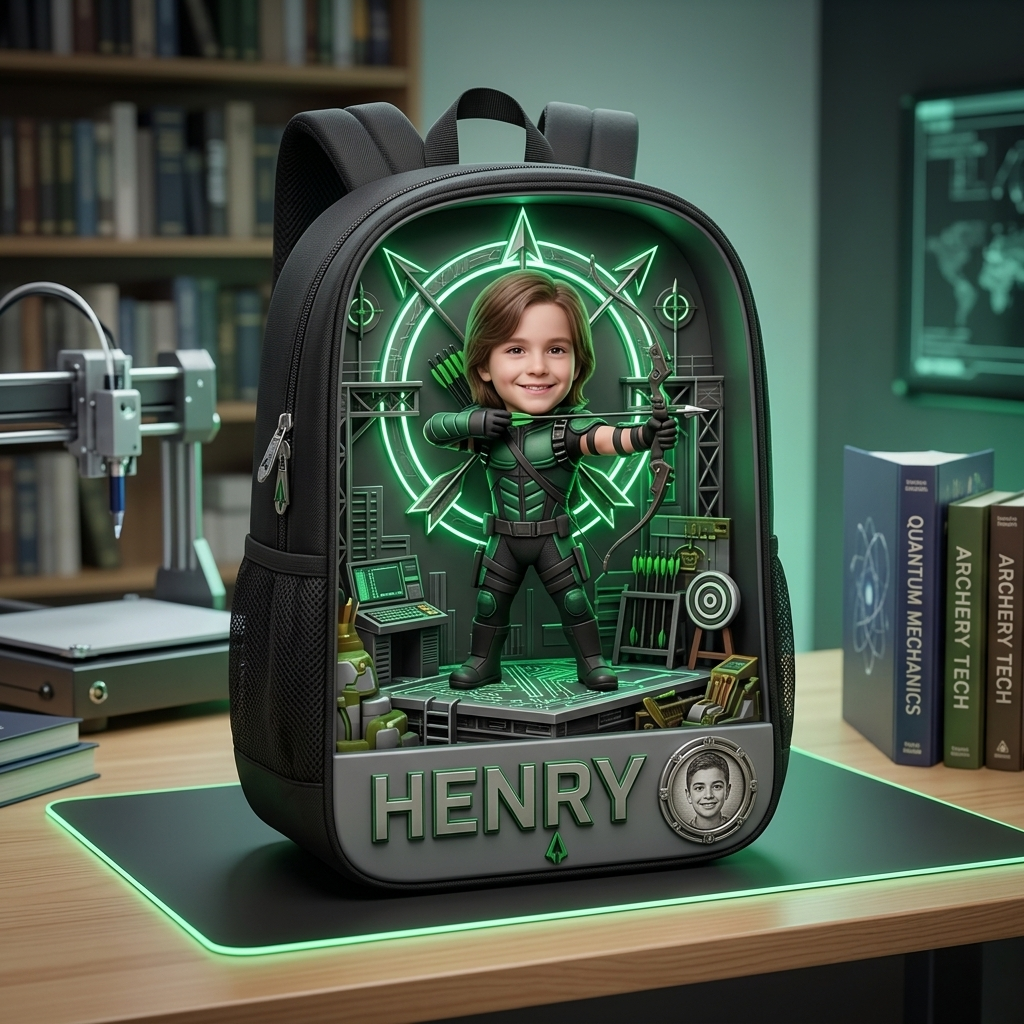 Personalized Super Hero Kids Backpack & Lunch Bag Set - Custom Name School Supplies School Bag+ GradoCreations