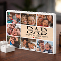 Personalized Building Block Puzzle Custom Name Photo Gift for Dad HN590 - Building Blocks fix GradoCreations