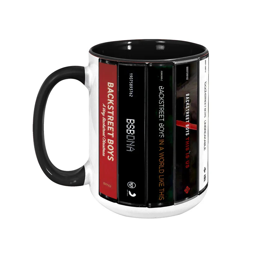 Retro Backstreet Boys Cassette Accent Mug Ceramic Drinkware GradoCreations