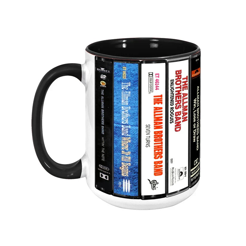Retro Cassette Accent Mug Allman Brothers Band Gift for Music Lovers GradoCreations