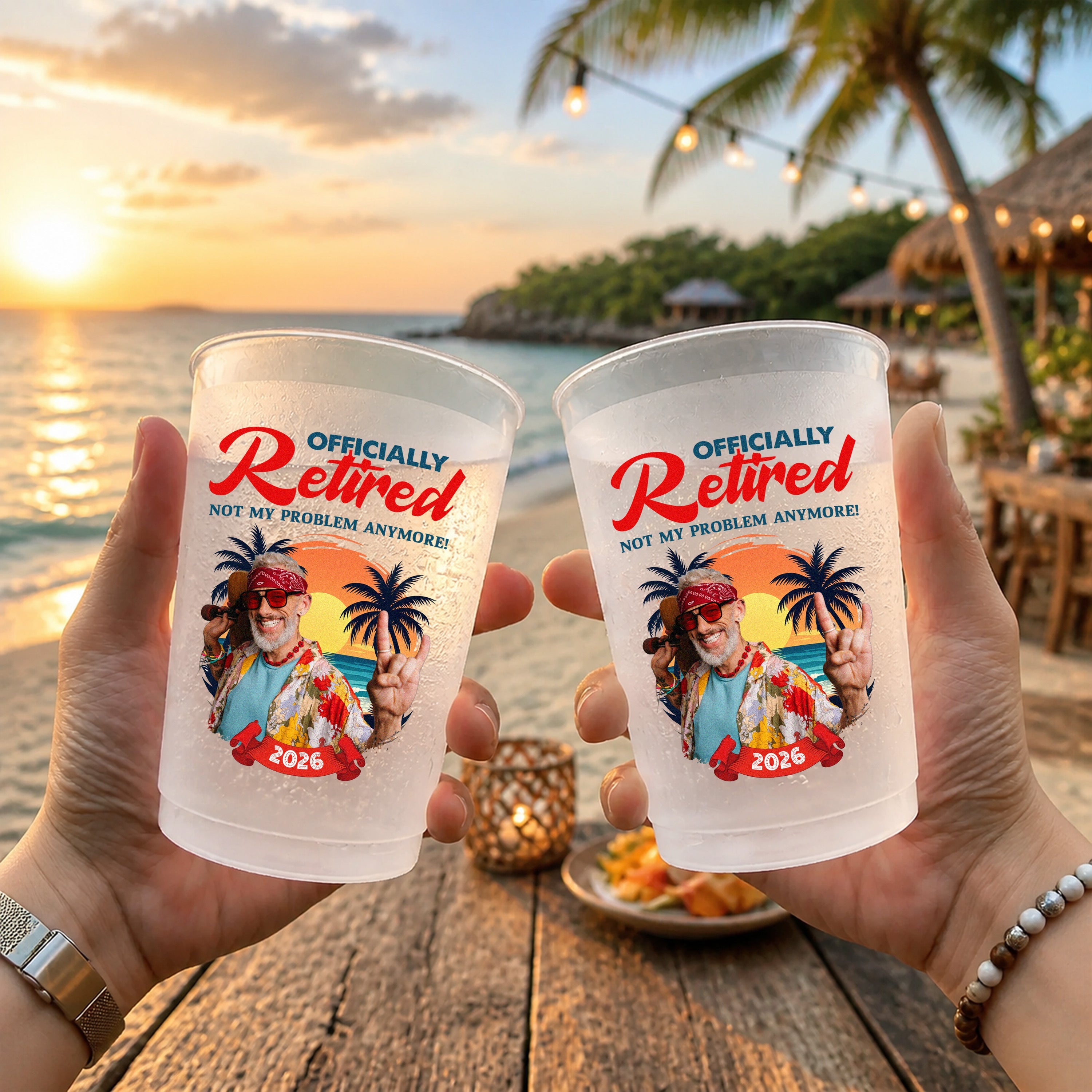 Custom Photo Retirement Cup Personalized Gift for Men/Women HN590 - Cup GradoCreations