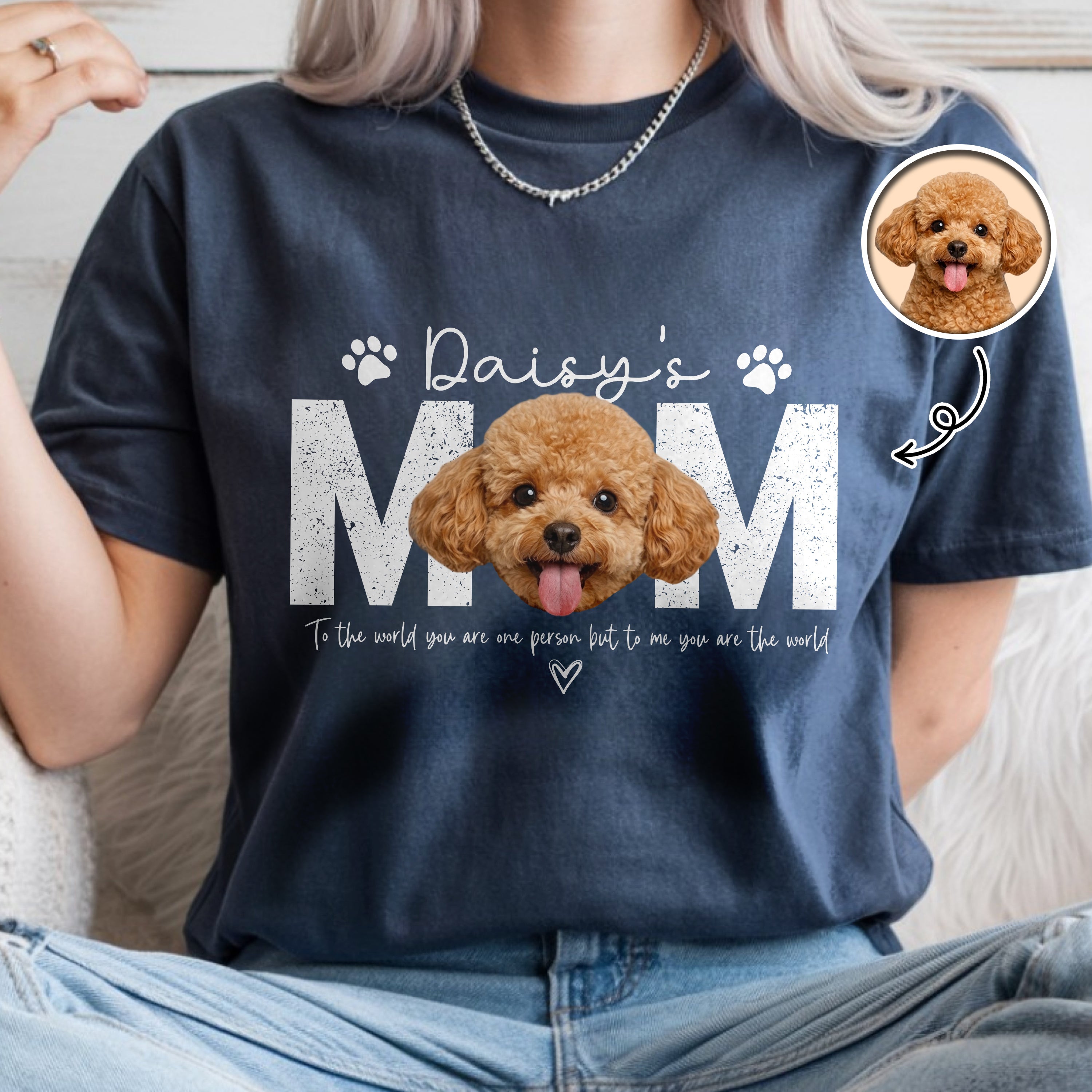 Personalized Photo Comfort Shirt Gift for Dog Dad on Father's Day Comfort Shirt GradoCreations