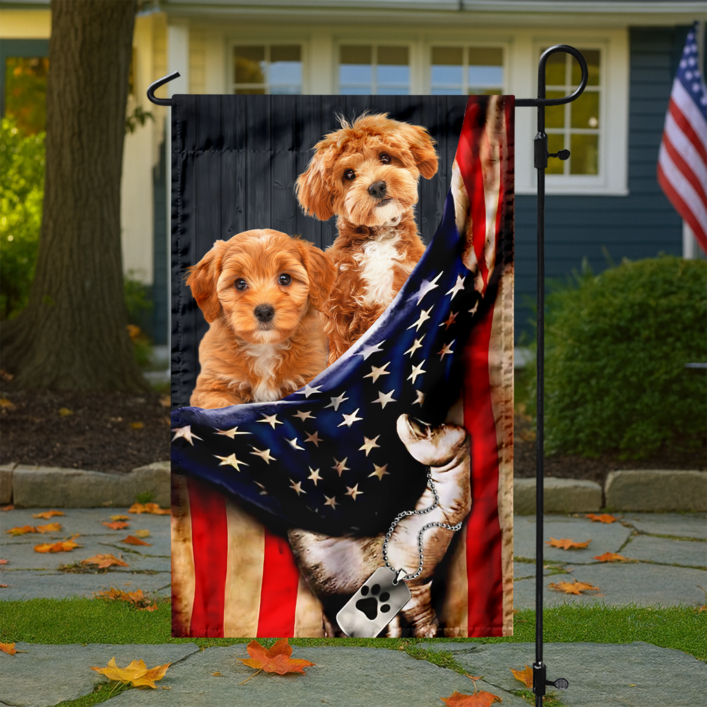 Personalized Dog Photo Garden Flag Custom Gift for Dog Lovers HN590 - Garden Flag GradoCreations