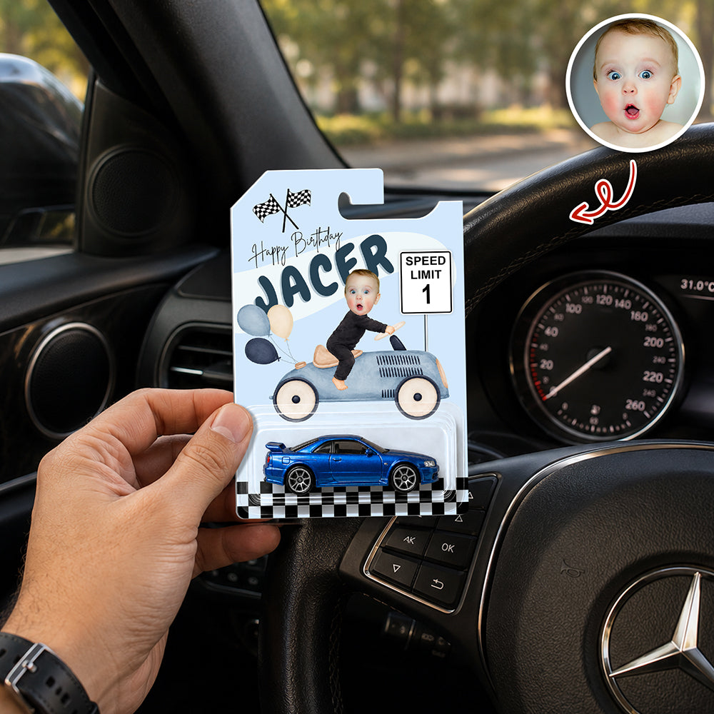 Personalized Hot Wheels Car Gift with Custom Photo for Kids HN590 - Hot Wheels GradoCreations