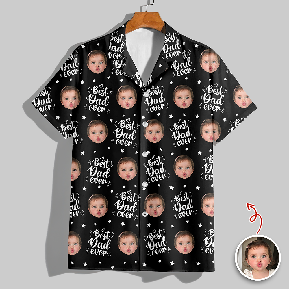Personalized Hawaii Shirt Custom Photo Gift for Dad HN590 - AOP Hawai Shirt GradoCreations
