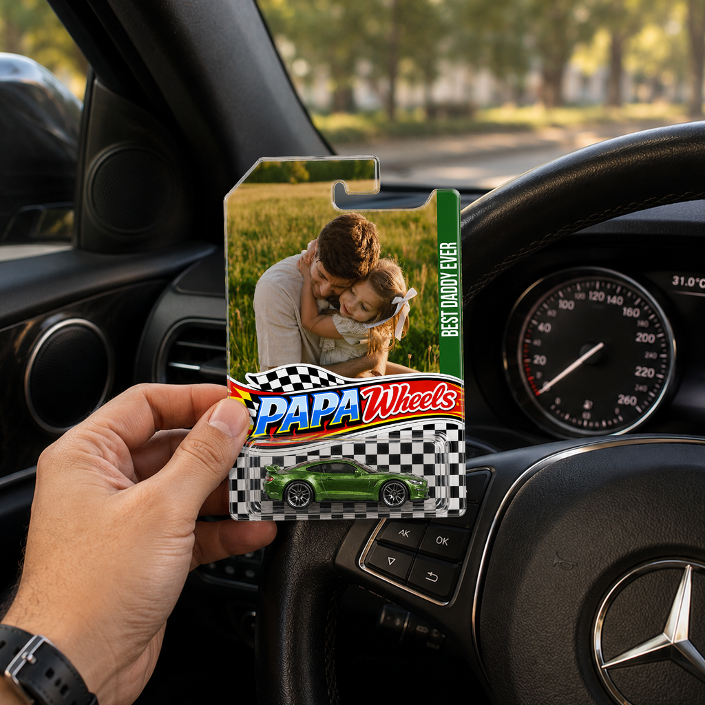 Personalized Photo Toy Car Gift for Dad Father's Day HN590 - Hot Wheels GradoCreations