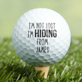 Personalized Golf Ball I'm Not Lost I'm Hiding Gift for Dad HN590 - Golf Ball GradoCreations