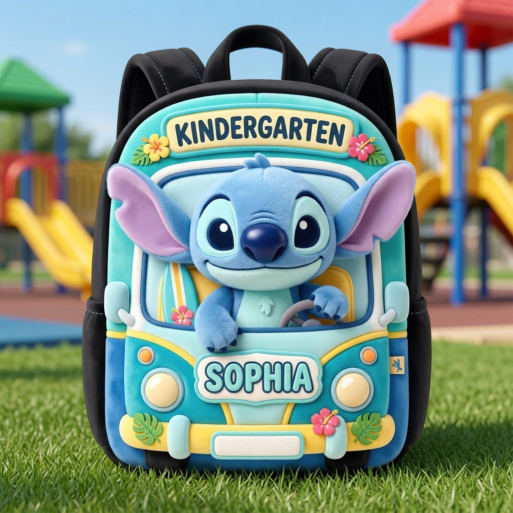 Personalized Cartoon Backpack for Kids with Name | Back To School Gift