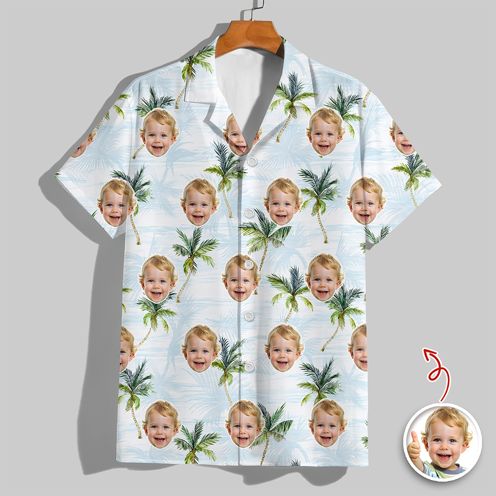 Custom Photo Hawaiian Shirt Personalized Gift for Dad HN590 - AOP Hawai Shirt GradoCreations
