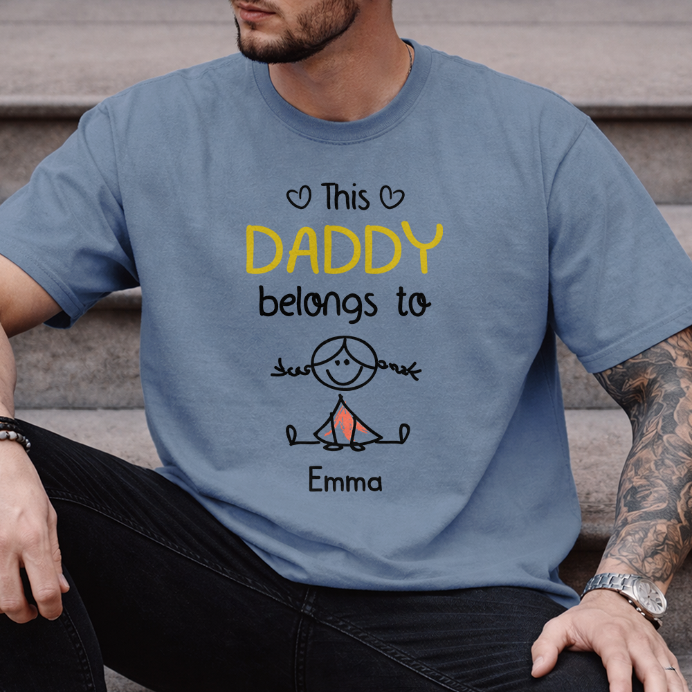 Personalized Comfort Shirt for Dad with Custom Family Design Comfort Shirt GradoCreations
