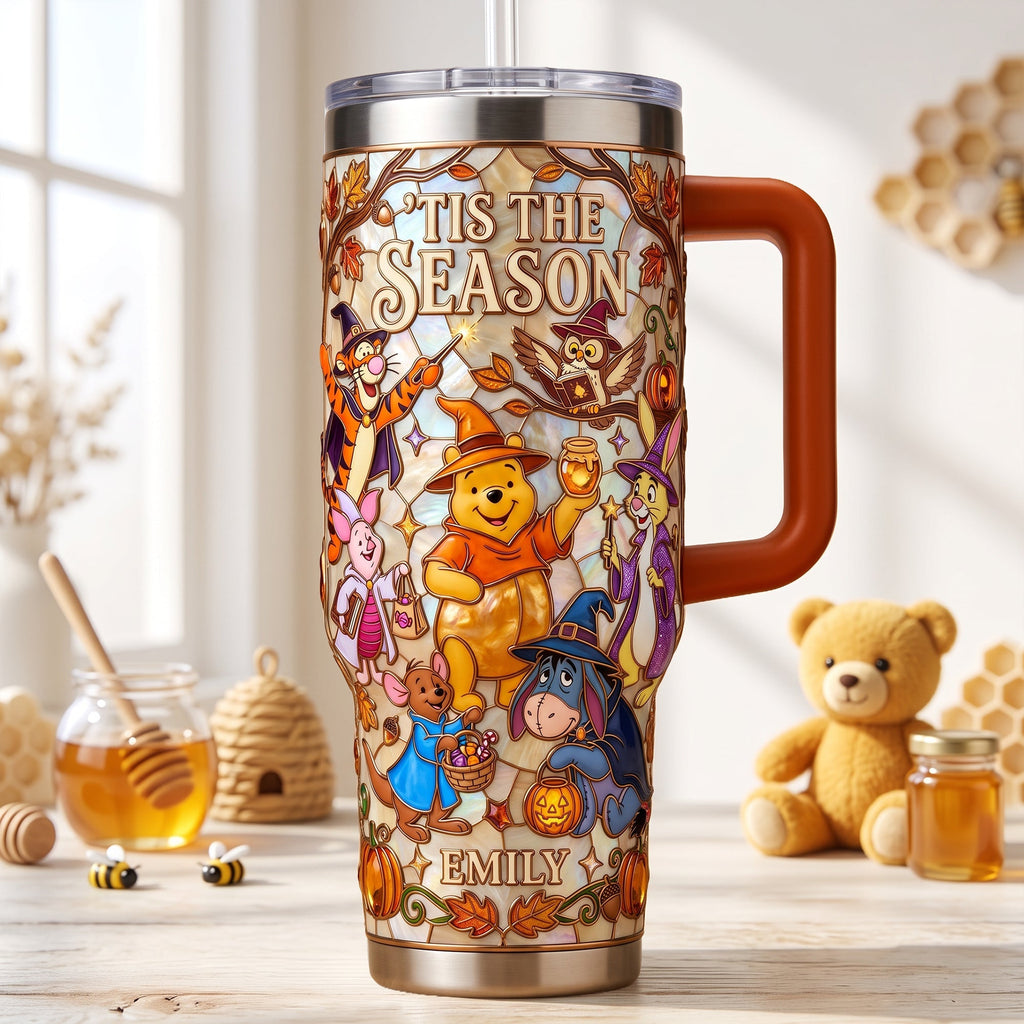 Personalized Tumbler with Handle - 40oz Movie Gift for Fall Tumbler GradoCreations