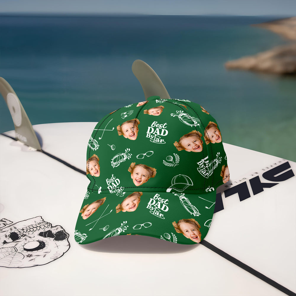 Personalized Best Dad Cap Custom Photo Golf Gift for Dad HN590 - AOP Cap GradoCreations