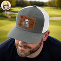Personalized Leather Patch Hat Best Dad Ever Gift for Father's Day HN590 - Leather Patch Hat GradoCreations