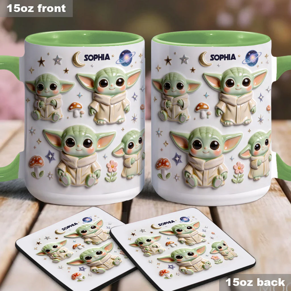 Personalized Galaxy Alien Mug Cute Gift for Movie Fans