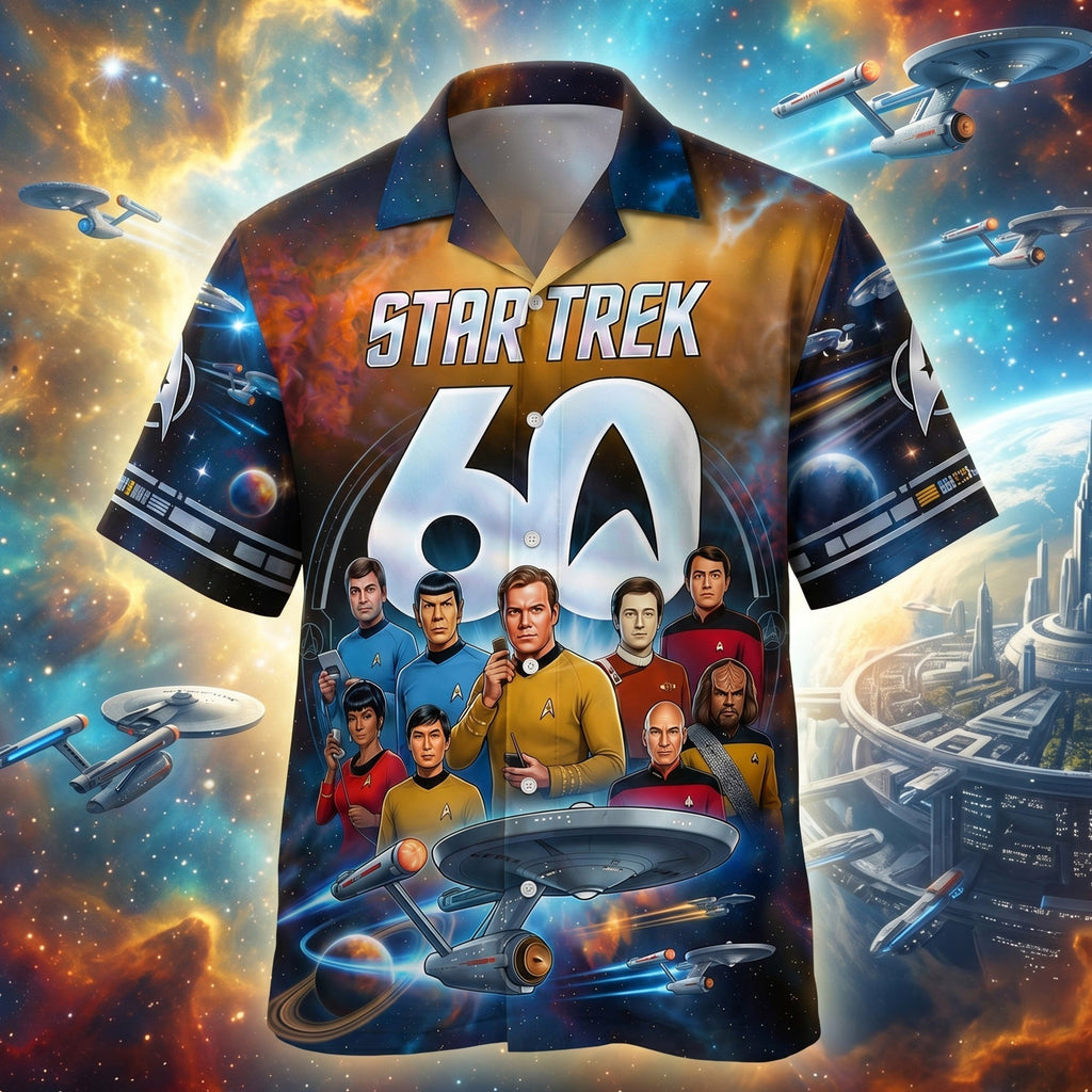 Personalized Star Trek 60th Anniversary Hawaiian Shirt Gift for Movie Fans Hawaiian Shirt GradoCreations