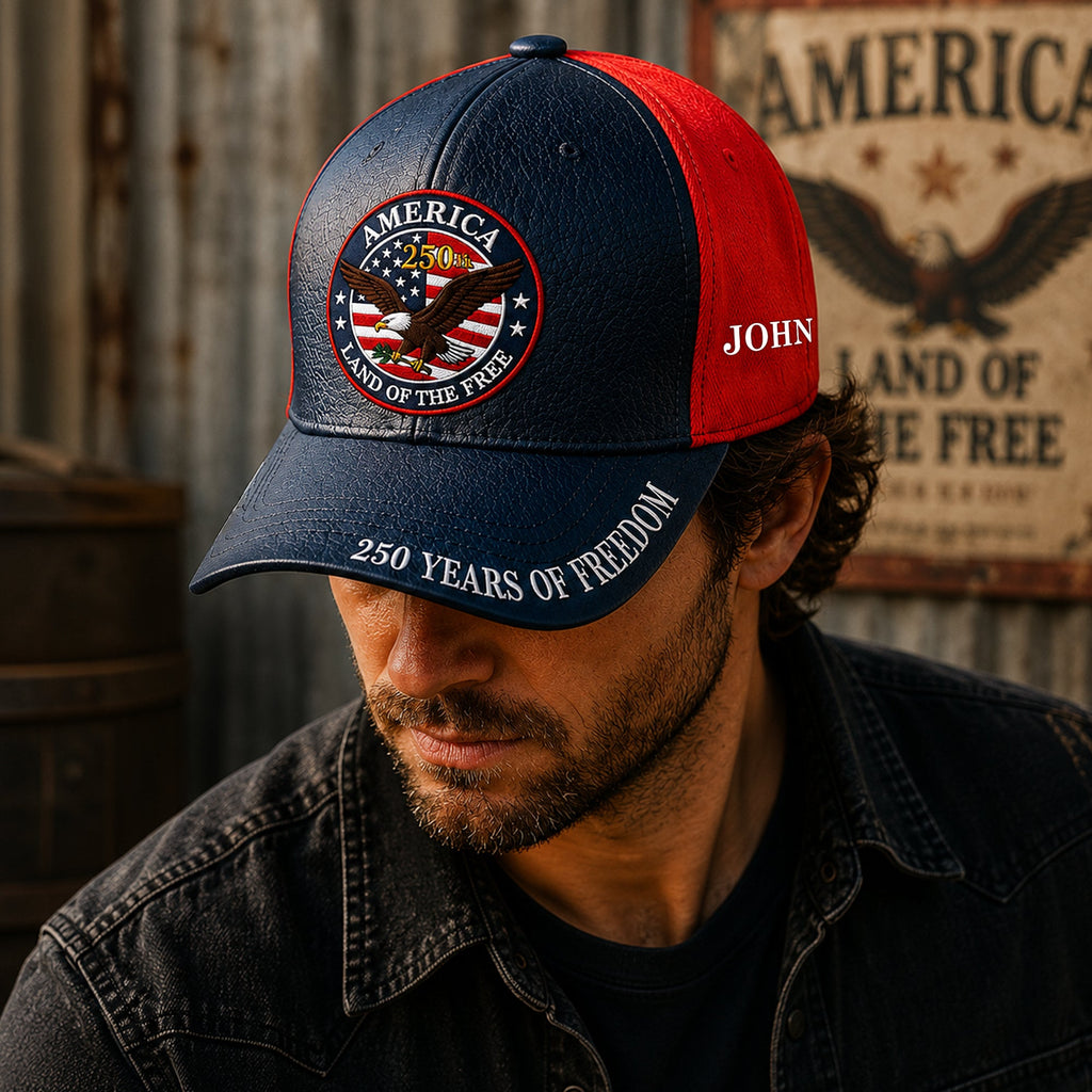 Personalized 250 Years Cap Custom Name Gift for Dad HN590 - AOP Cap GradoCreations