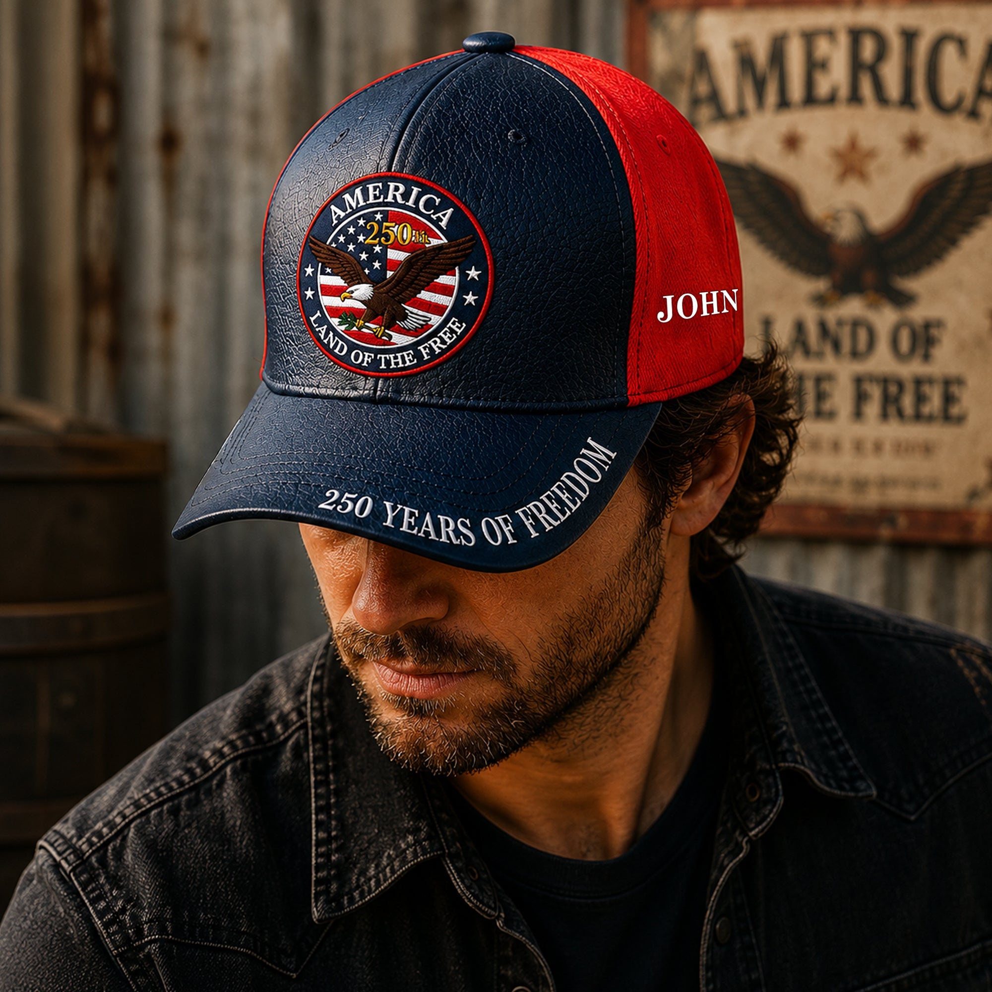 Personalized 250 Years Cap Custom Name Gift for Dad HN590 - AOP Cap GradoCreations
