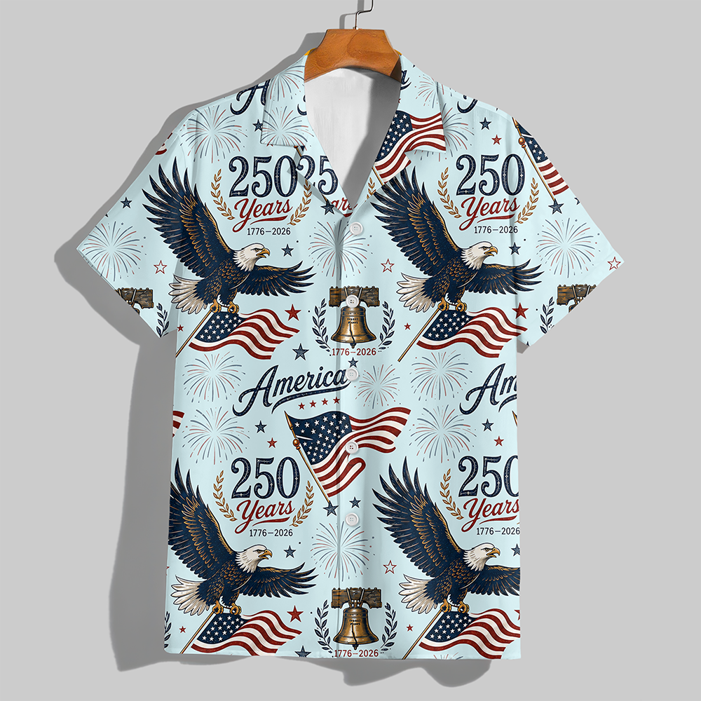 Personalized 250th Anniversary America Hawaiian Shirt Gift HN590 - AOP Hawai Shirt GradoCreations