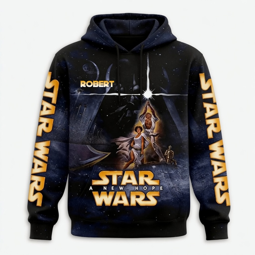 Personalized All Over Print Star Wars Shirt Gift for Movie Fans