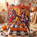 Personalized Halloween Quilted Laundry Basket for Home Organization Quilted Laundry Basket GradoCreations