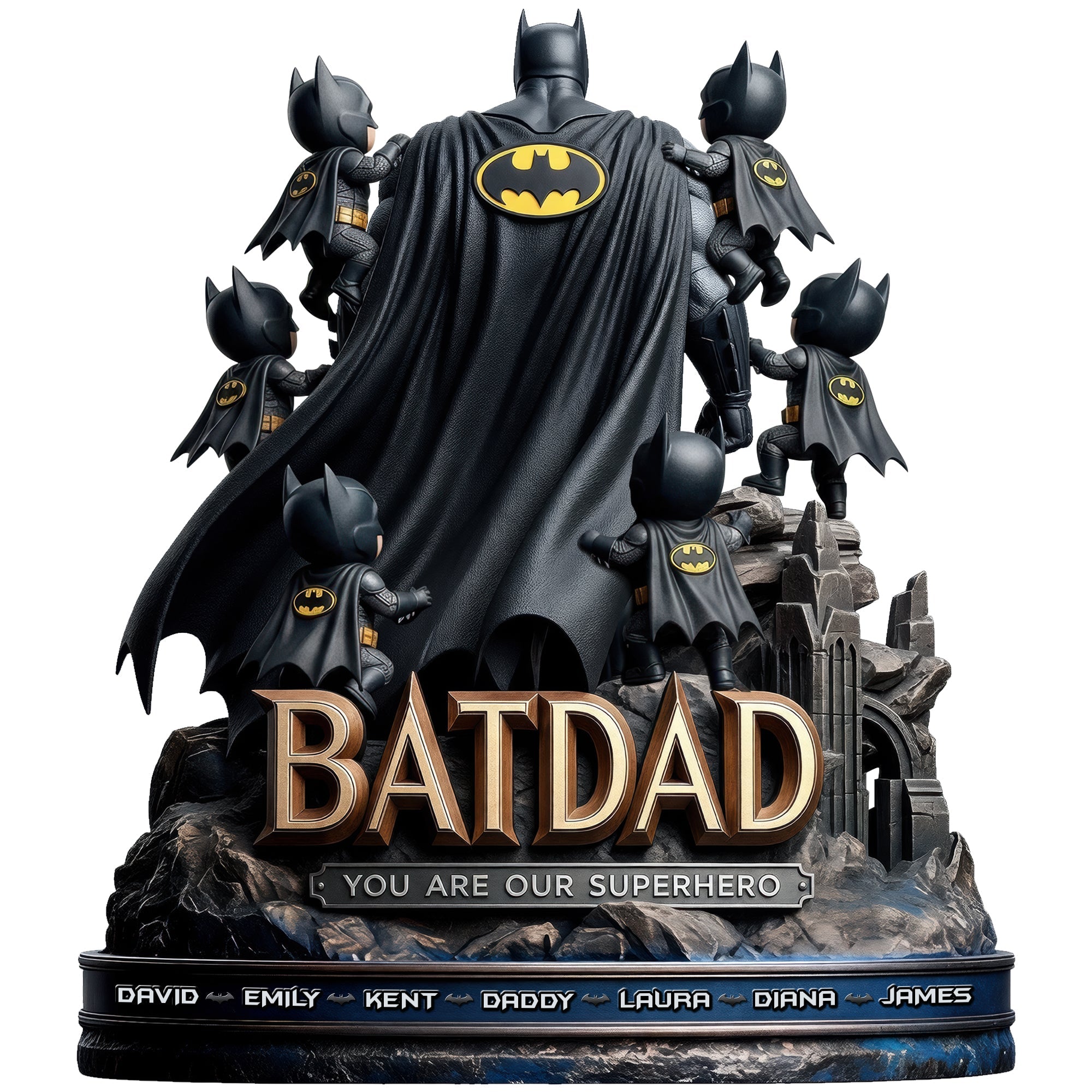 Personalized Acrylic Plaque Superhero Dad Custom Gift