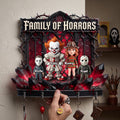 Personalized Family Of Horrors Hanging Rack Unique Halloween Gift Hanging Rack GradoCreations