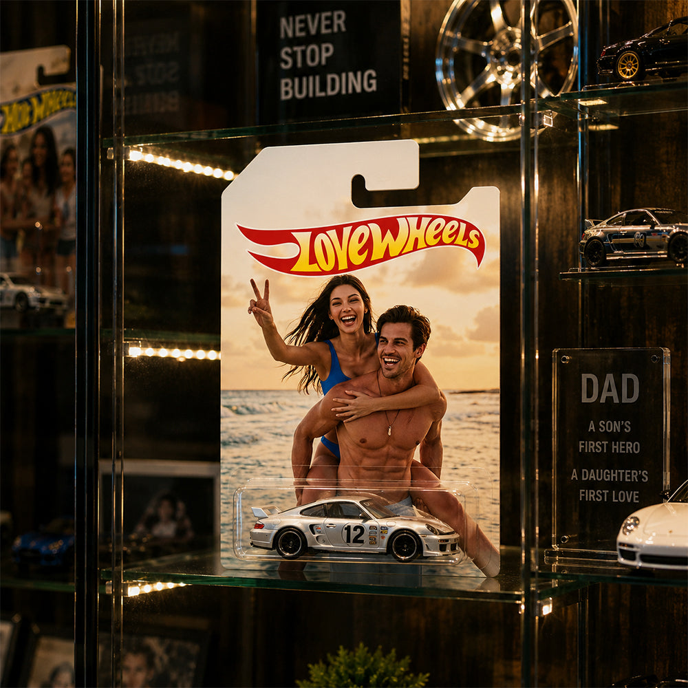 Custom Photo Hot Wheels Anniversary Gift for Couples HN590 - Hot Wheels GradoCreations