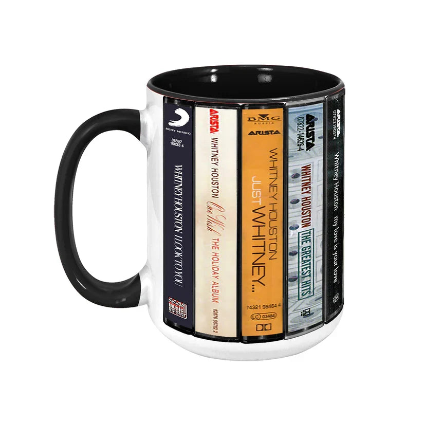 Whitney Houston Cassette Mug Retro Drinkware Gift for Music Lovers GradoCreations