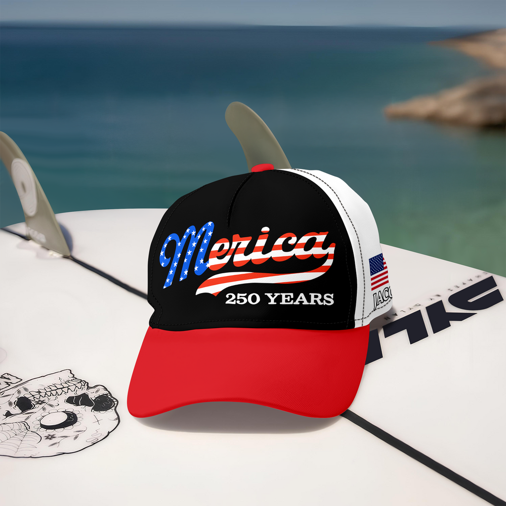 Personalized USA Patriotic Cap Custom Name Gift for Dad HN590 - AOP Cap GradoCreations