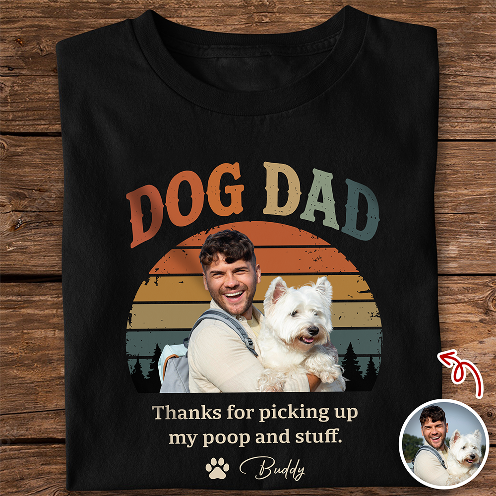 Custom Dog Dad Vintage Shirt Gift for Dog Lovers HN590 - Tshirt GradoCreations