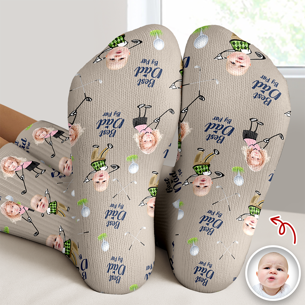 Personalized Photo Socks Best Dad By Par Gift for Dad HN590 - Socks GradoCreations