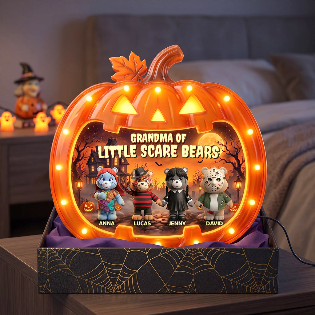 Personalized Halloween Acrylic Light Box Gift for Grandma Acrylic Light Box GradoCreations