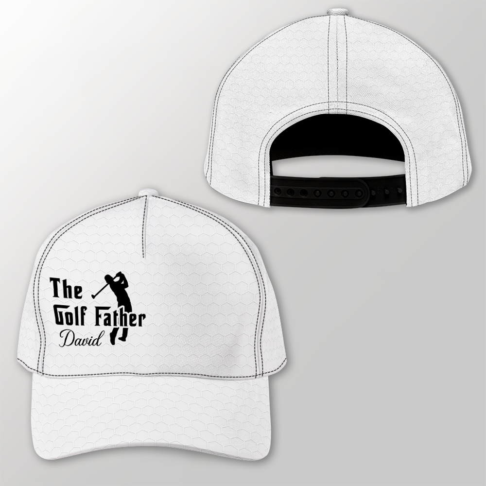 Personalized Golf Father Cap Custom Name Gift for Dad HN590 - AOP Cap GradoCreations
