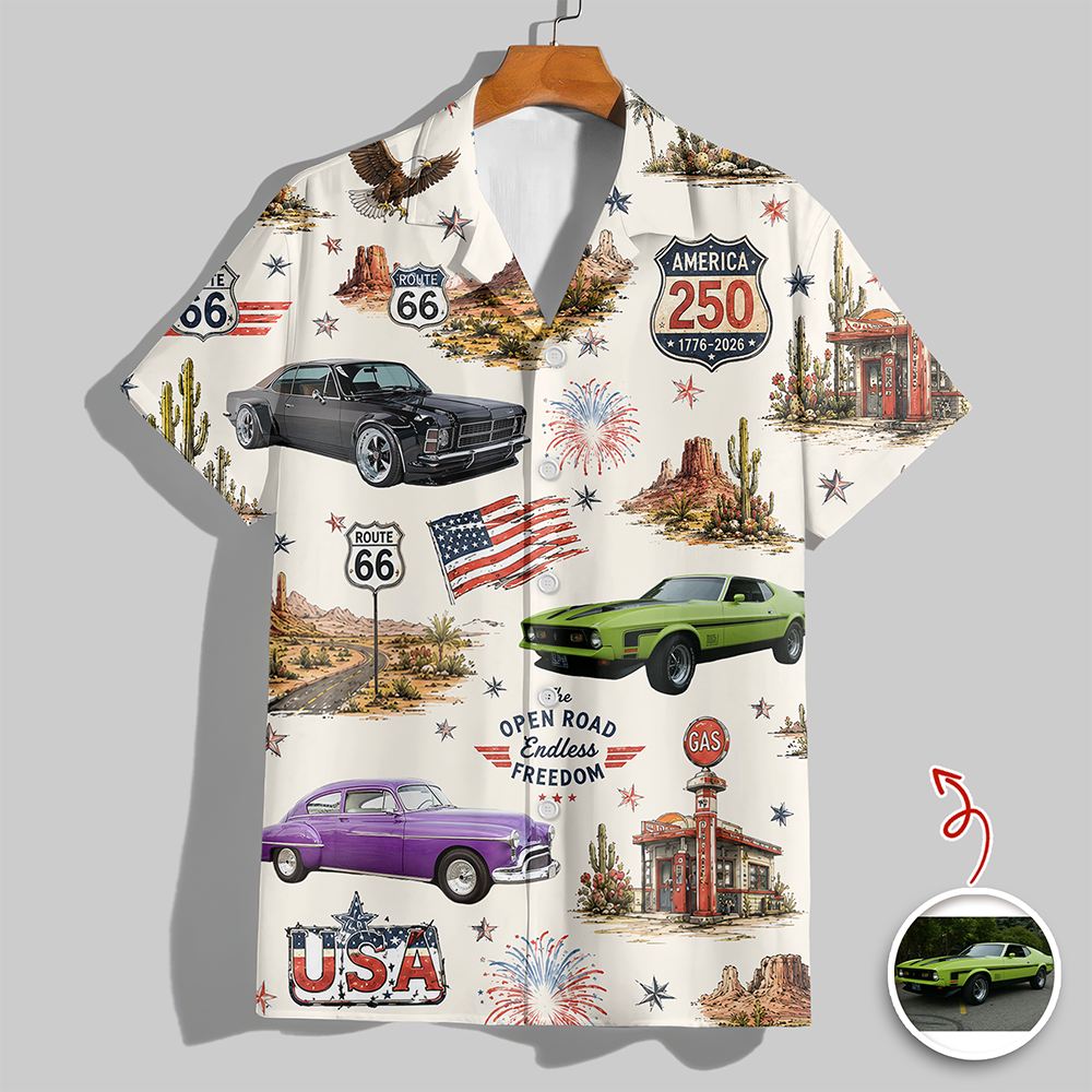 Custom Vintage Car Aloha Shirt Personalized Gift for Dad HN590 - AOP Hawai Shirt GradoCreations