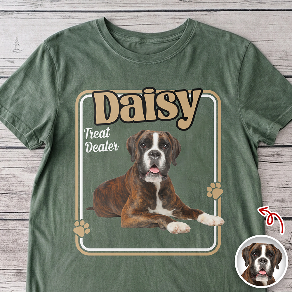 Personalized Dog Comfort Shirt Custom Photo Gift for Dog Lovers Comfort Shirt GradoCreations