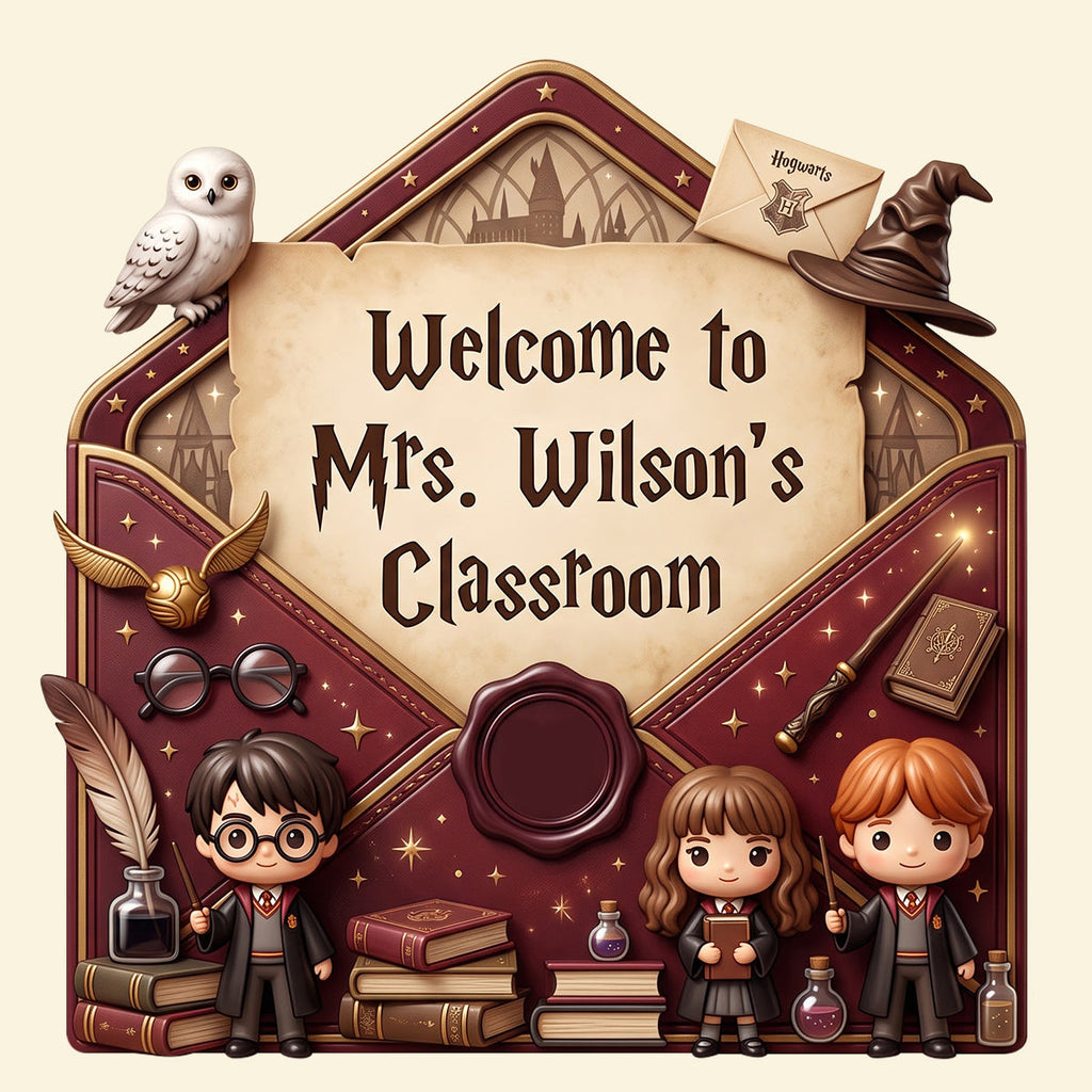 Personalized Teacher Classroom Wood Sign Gift for Teacher Wood Sign GradoCreations