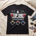 Personalized Top Dad Shirt with Kids' Names - Father's Day Gift