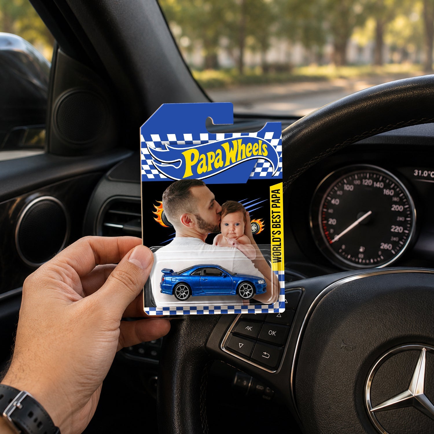 Personalized Photo Hot Wheels Gift for Dad Father's Day HN590 - Hot Wheels GradoCreations