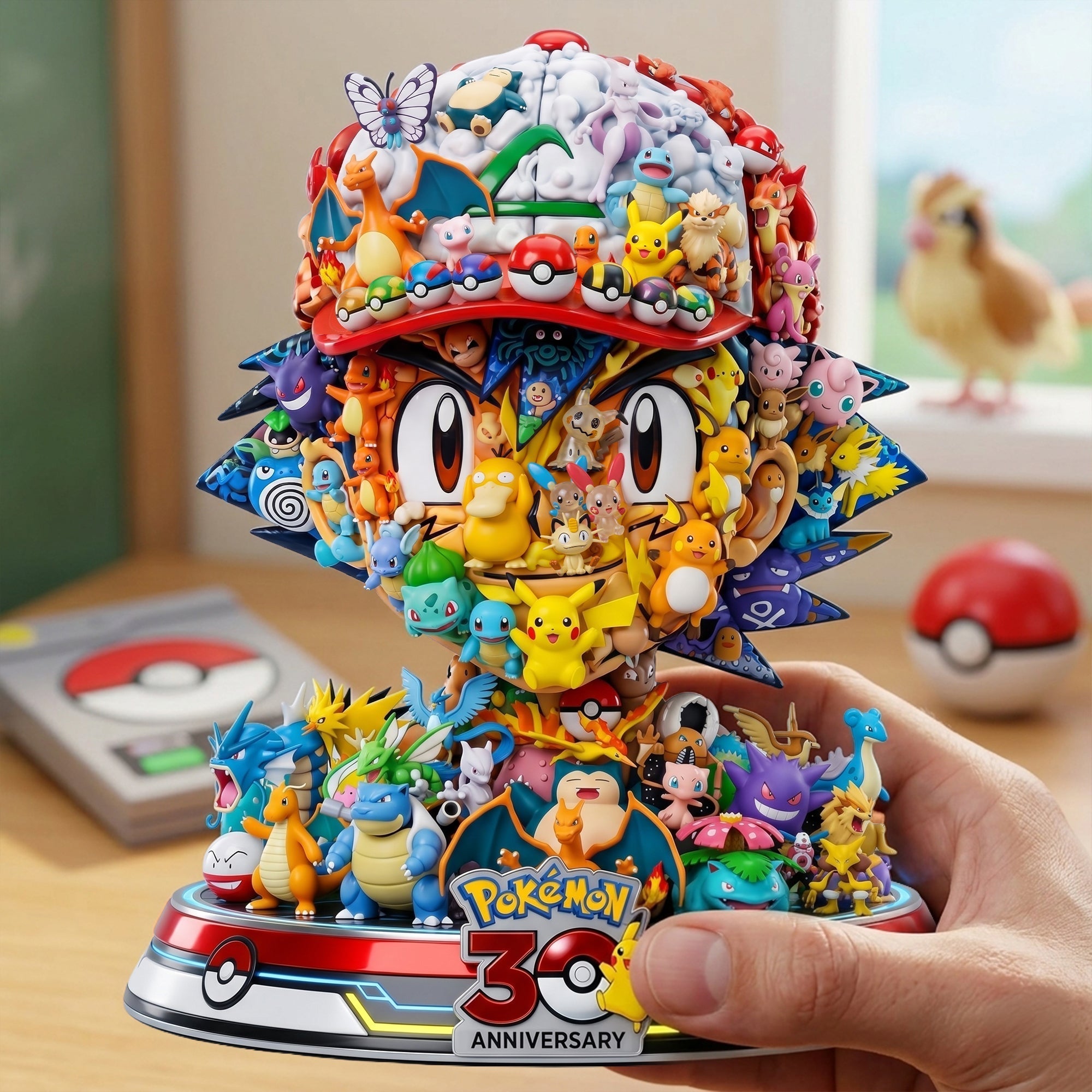 Personalized Pokémon 30th Anniversary Acrylic Plaque Gift for Fans