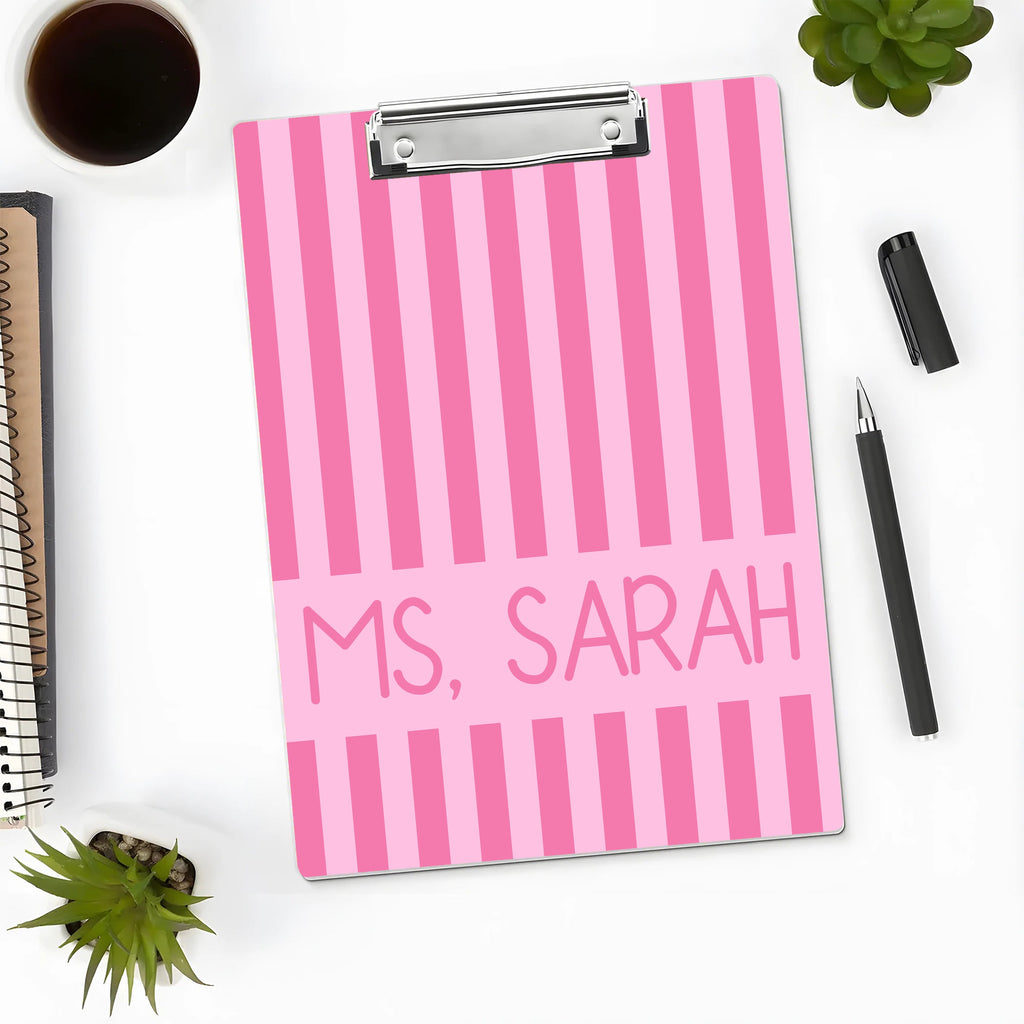 Personalized Teacher Clipboard Custom Name Gift for Educators HN590- Teacher Clipboard GradoCreations