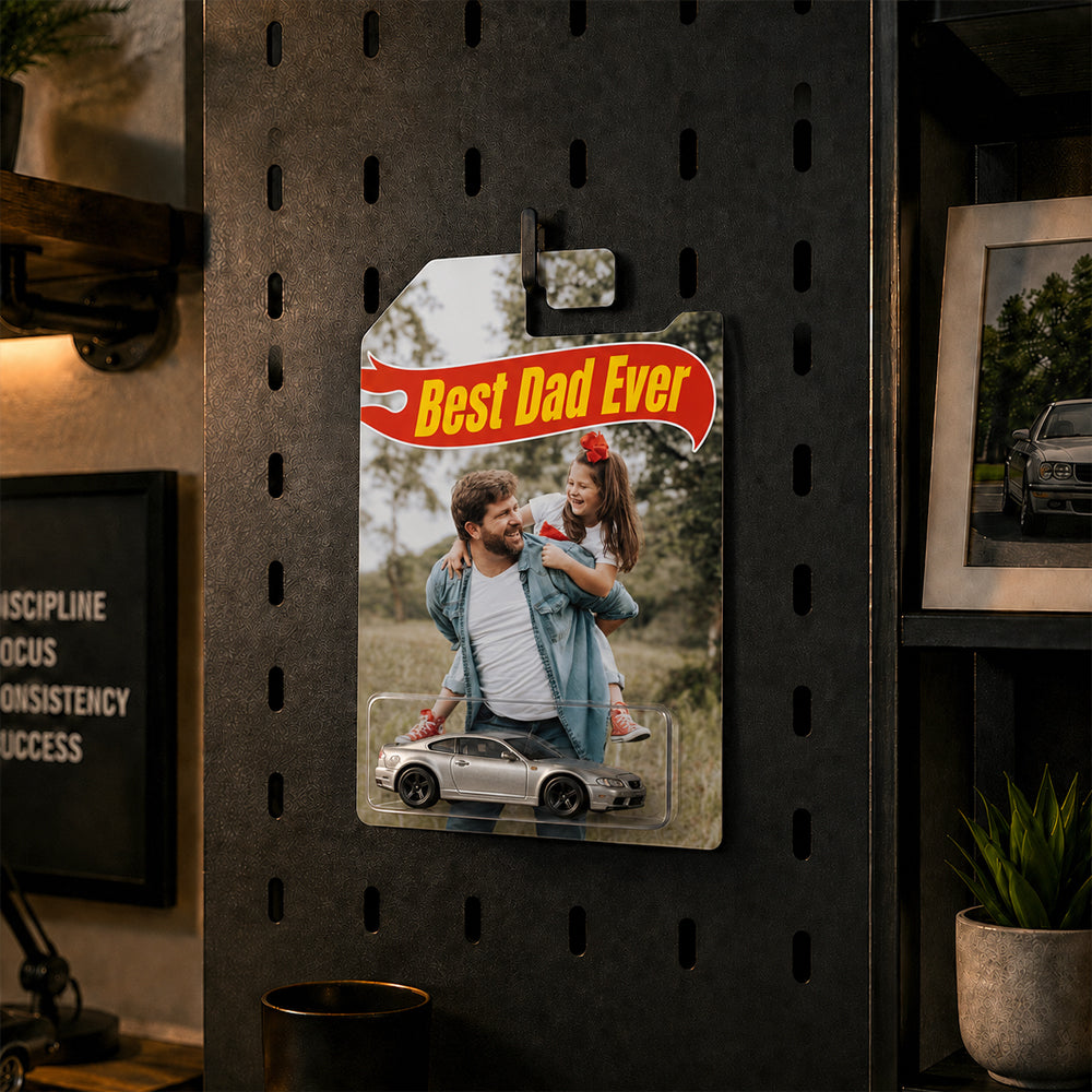 Personalized Toy Car Photo Gift for Dad on Father's Day HN590 - Hot Wheels GradoCreations