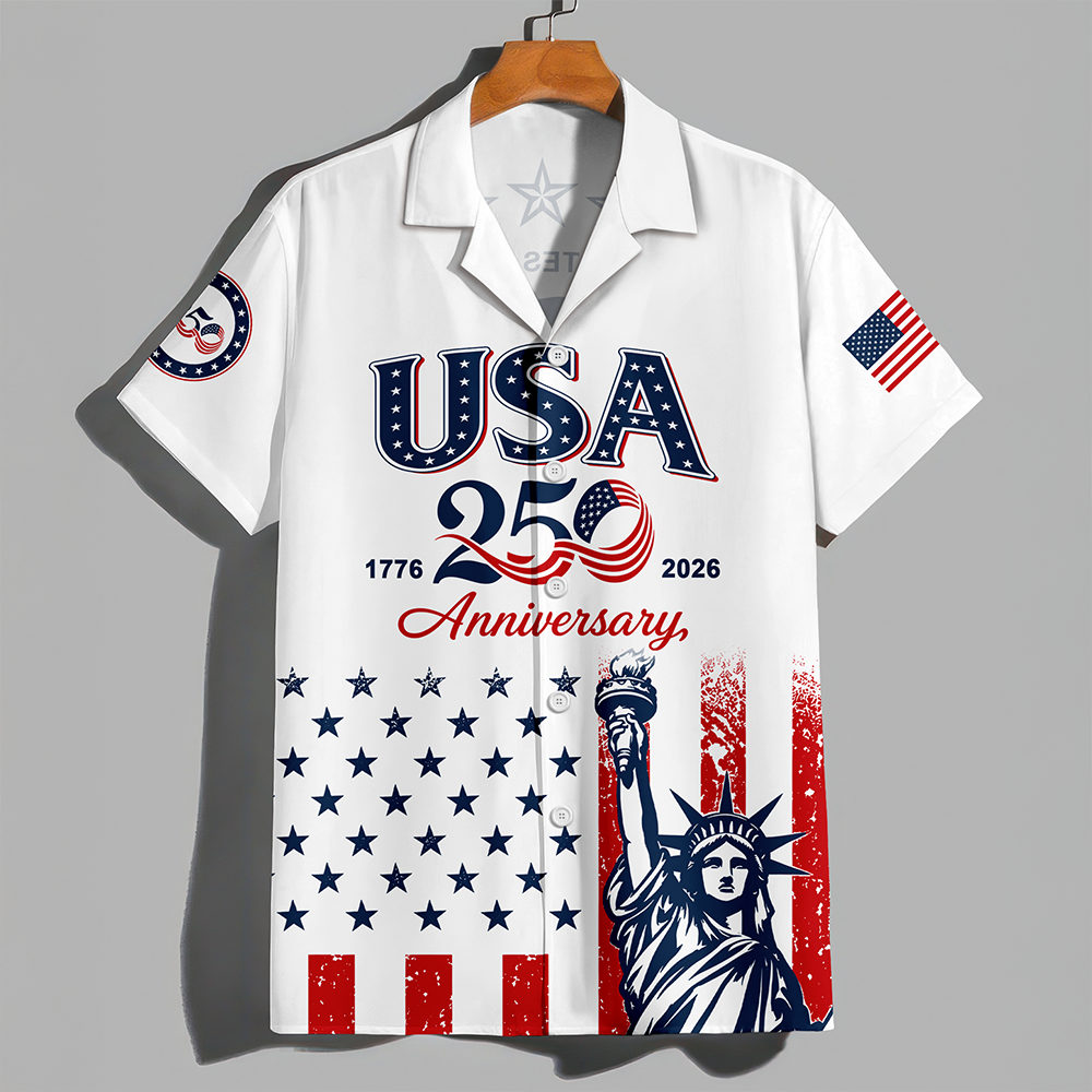 Personalized Hawaiian Shirt USA 250th Anniversary Gift HN590 - AOP Hawai Shirt GradoCreations