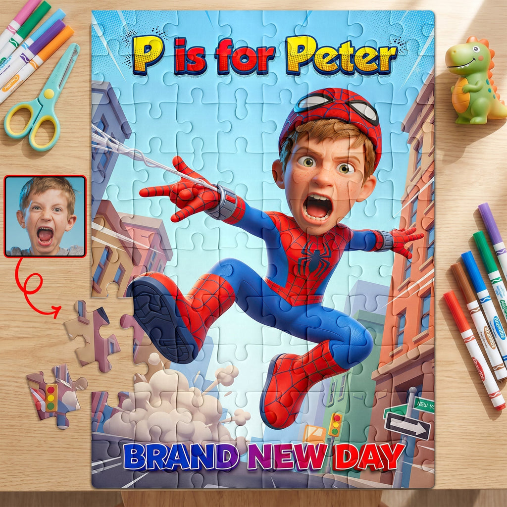 Personalized Photo Jigsaw Puzzle Custom Kids Gift Unique Kid's Puzzle Puzzle GradoCreations