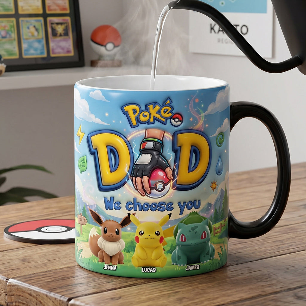 Personalized Color Changing Mug for Dad - Unique Gift for Movie Fans