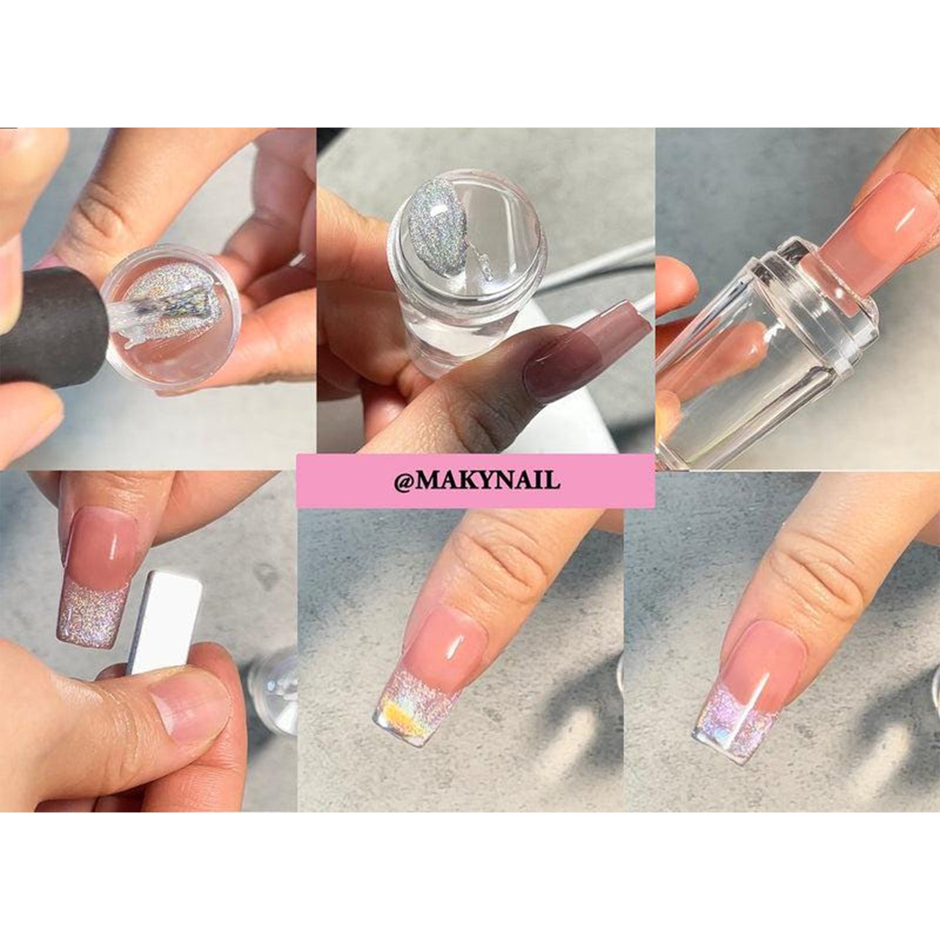 Clear Jelly Nail Stamper for Accurate Nail Art Design hn590 - Clear Nail Stamper fix GradoCreations