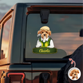 Personalized Dog Cat Photo Car Window Decal Sticker Gift for Dad Decal Sticker GradoCreations